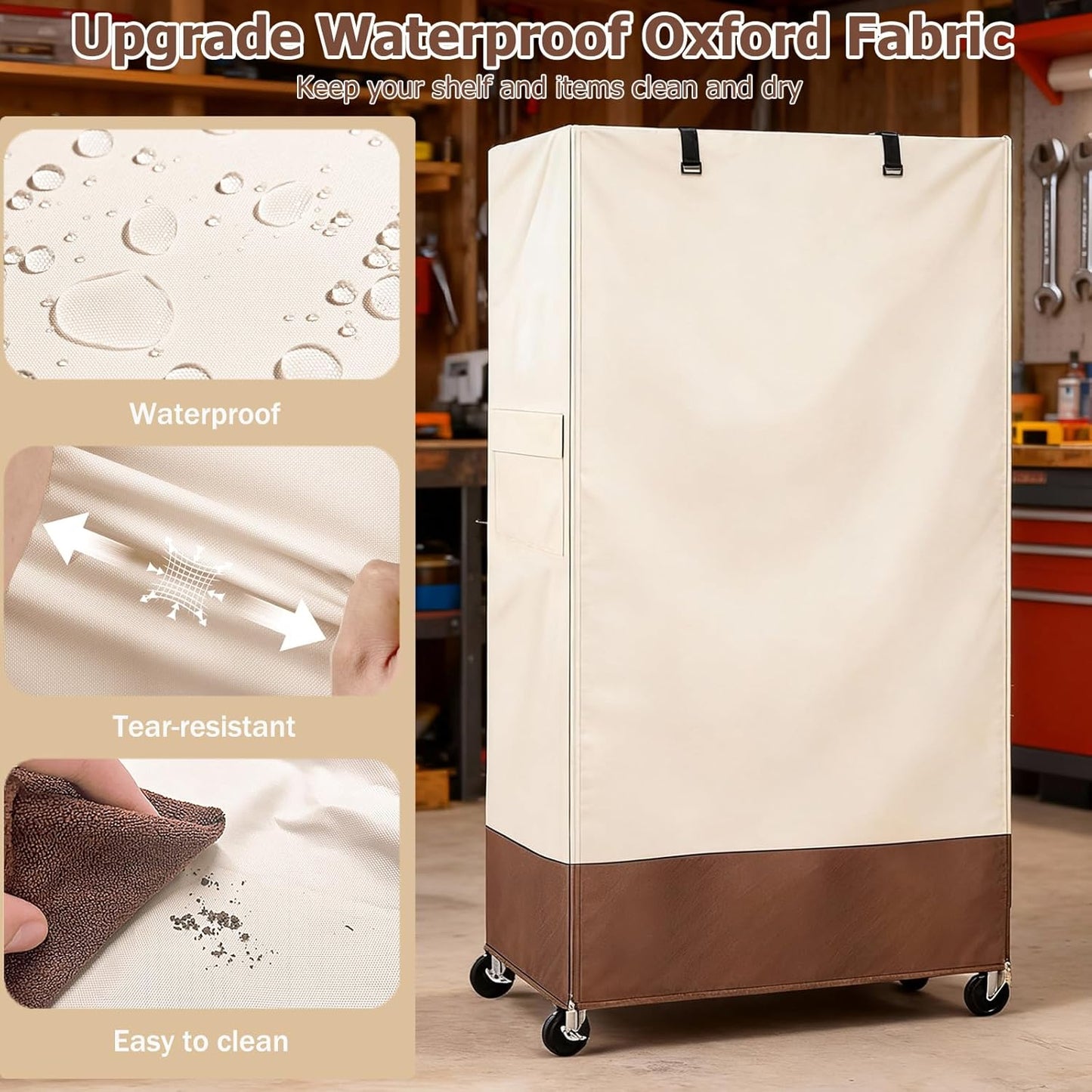 Cubierta estante alambre 60pulg impermeable 600D