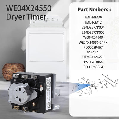 Temporizador secadora comp GE Hotpoint GTD42EASJ2WW