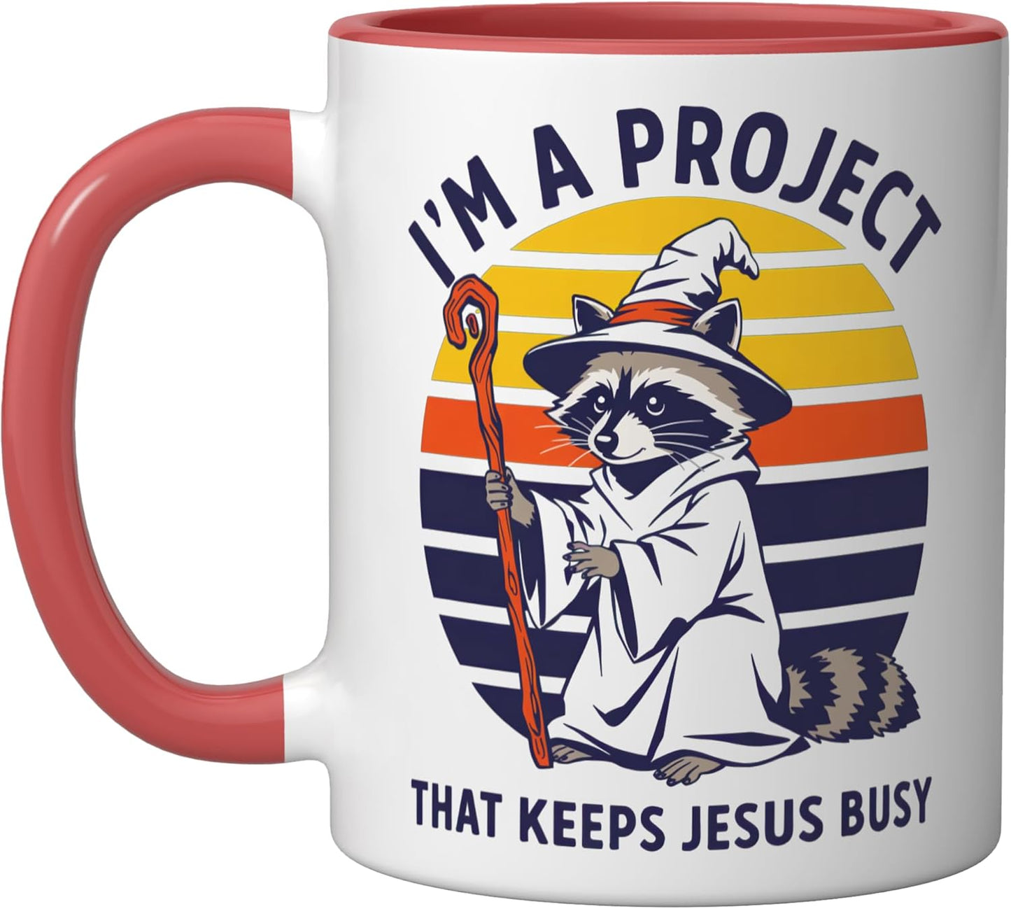 Taza Cerámica Ratoncito Rojo/Blanco