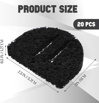 Esponja limpieza soldadura 1.969x2.362pulg con ranuras