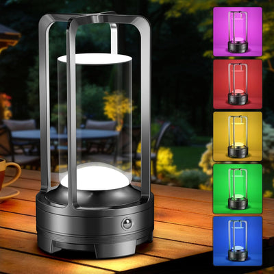 Lámpara mesa portátil RGB 7 colores atenuación continua