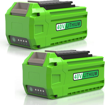 2 Baterías Repuesto 7500mAh para GreenWorks 40V G-MAX 20642