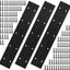 3 Pzas Bisagras Acero Inox Negro 10pulg Para Puertas Muebles