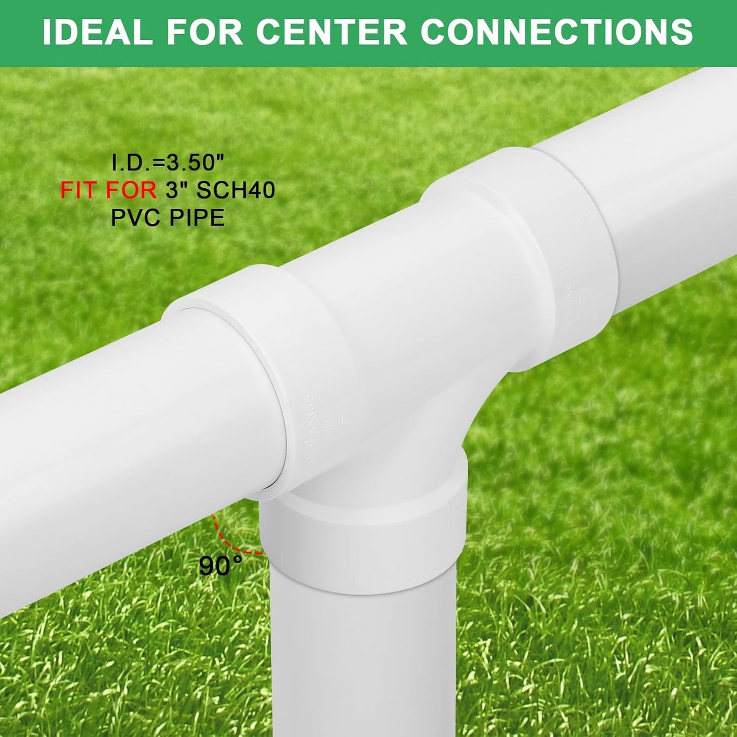 Adaptador PVC DWV 3pulg codo SCH40 drenaje