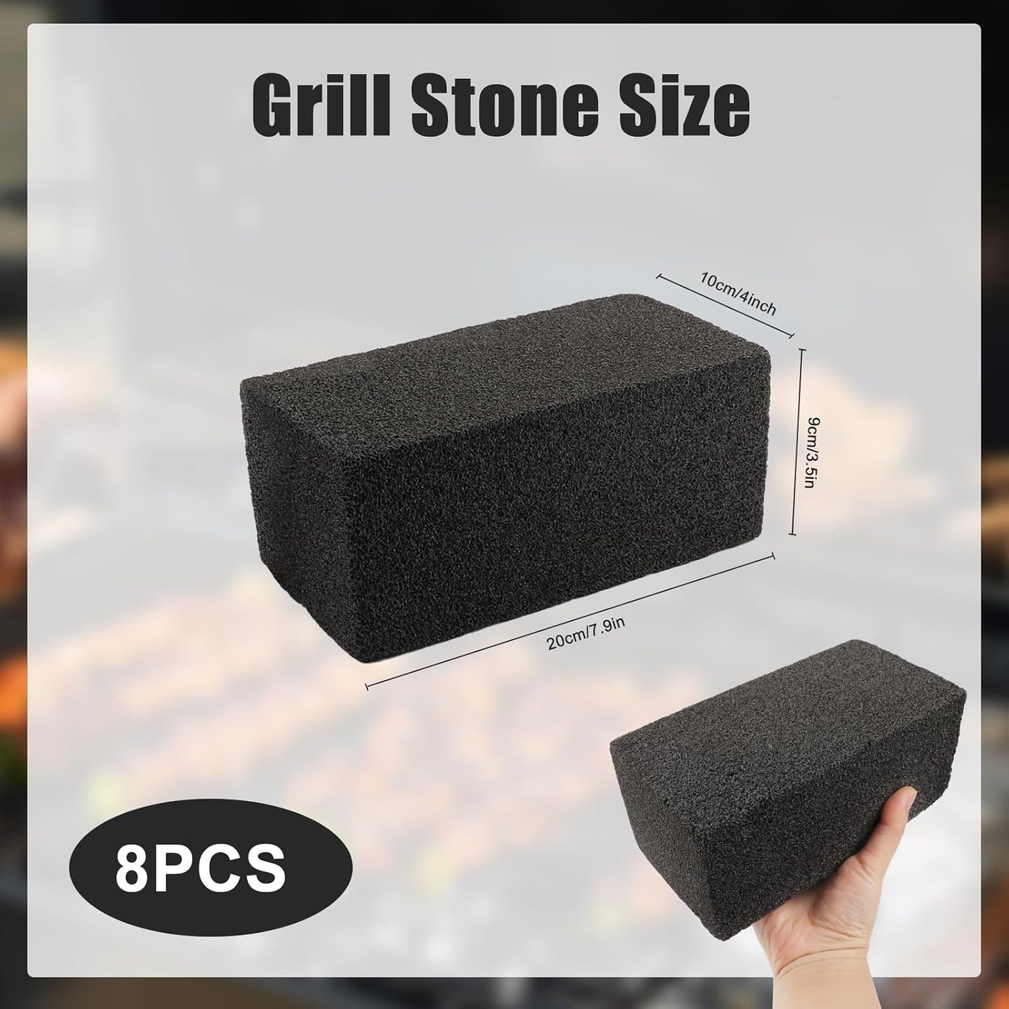 Ladrillo limpieza parrilla reutilizable 8 pzas