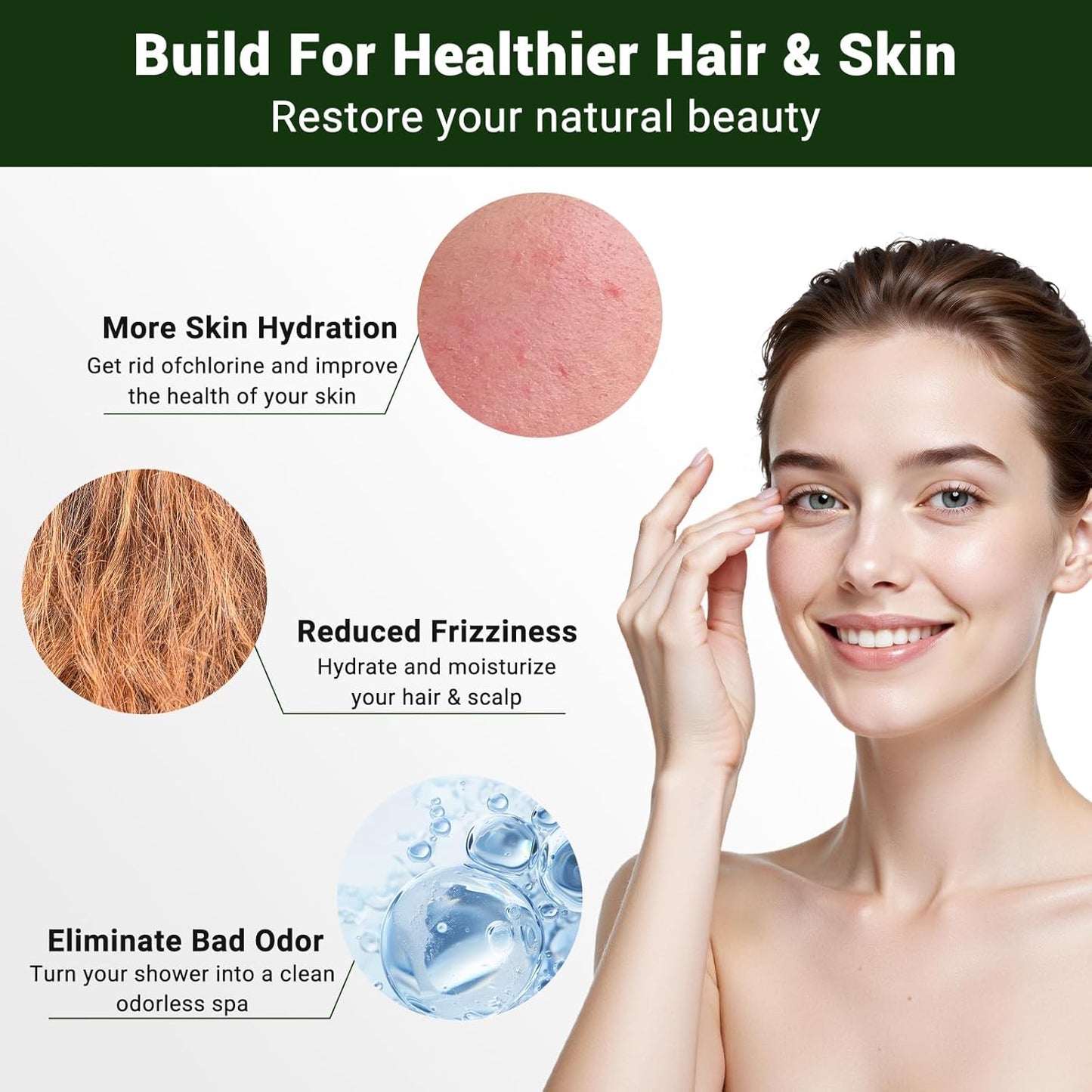 Cartucho filtro ducha suaviza agua elimina cloro