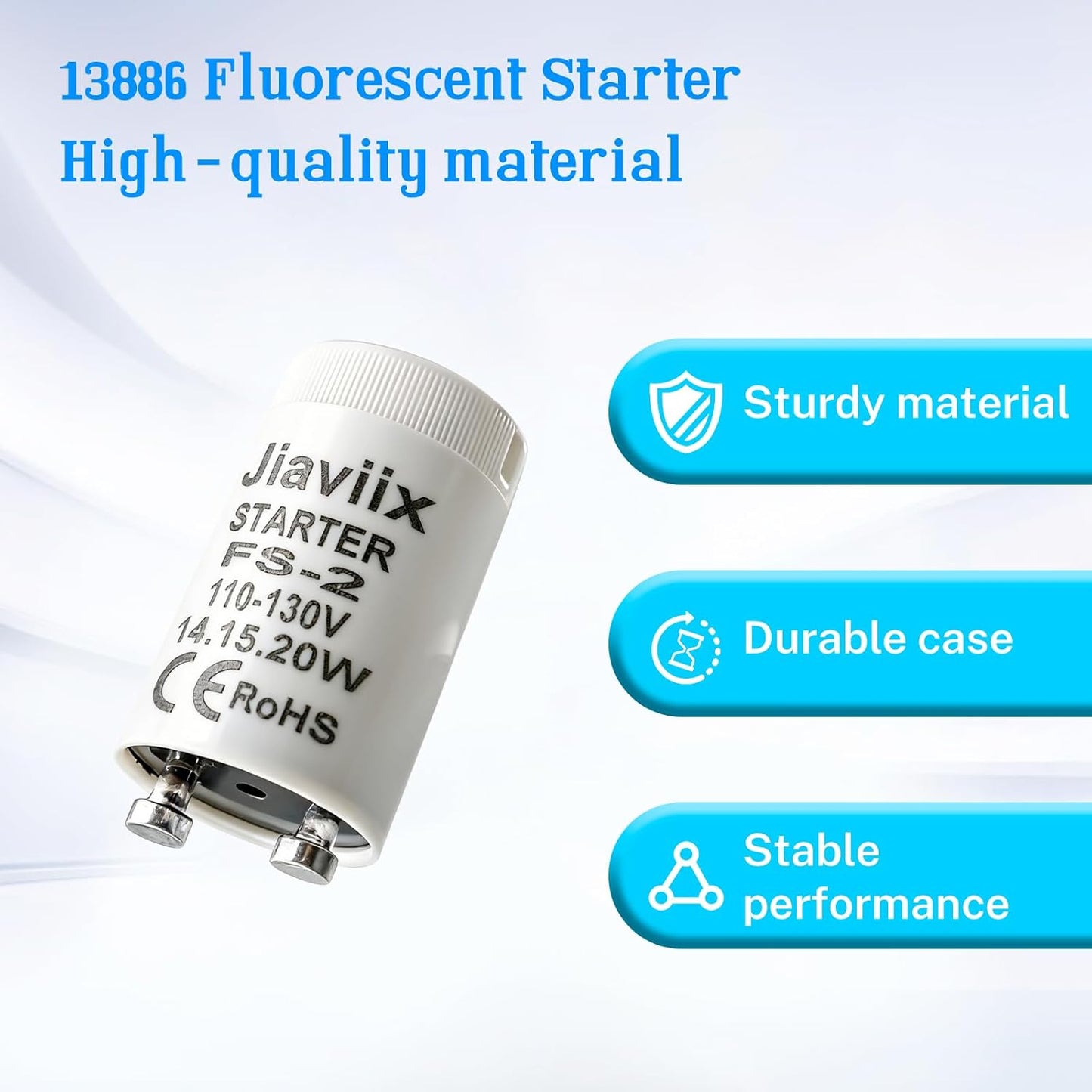 Arranque fluorescente FS-2 para 14-20W 110-130V 2 Pzas
