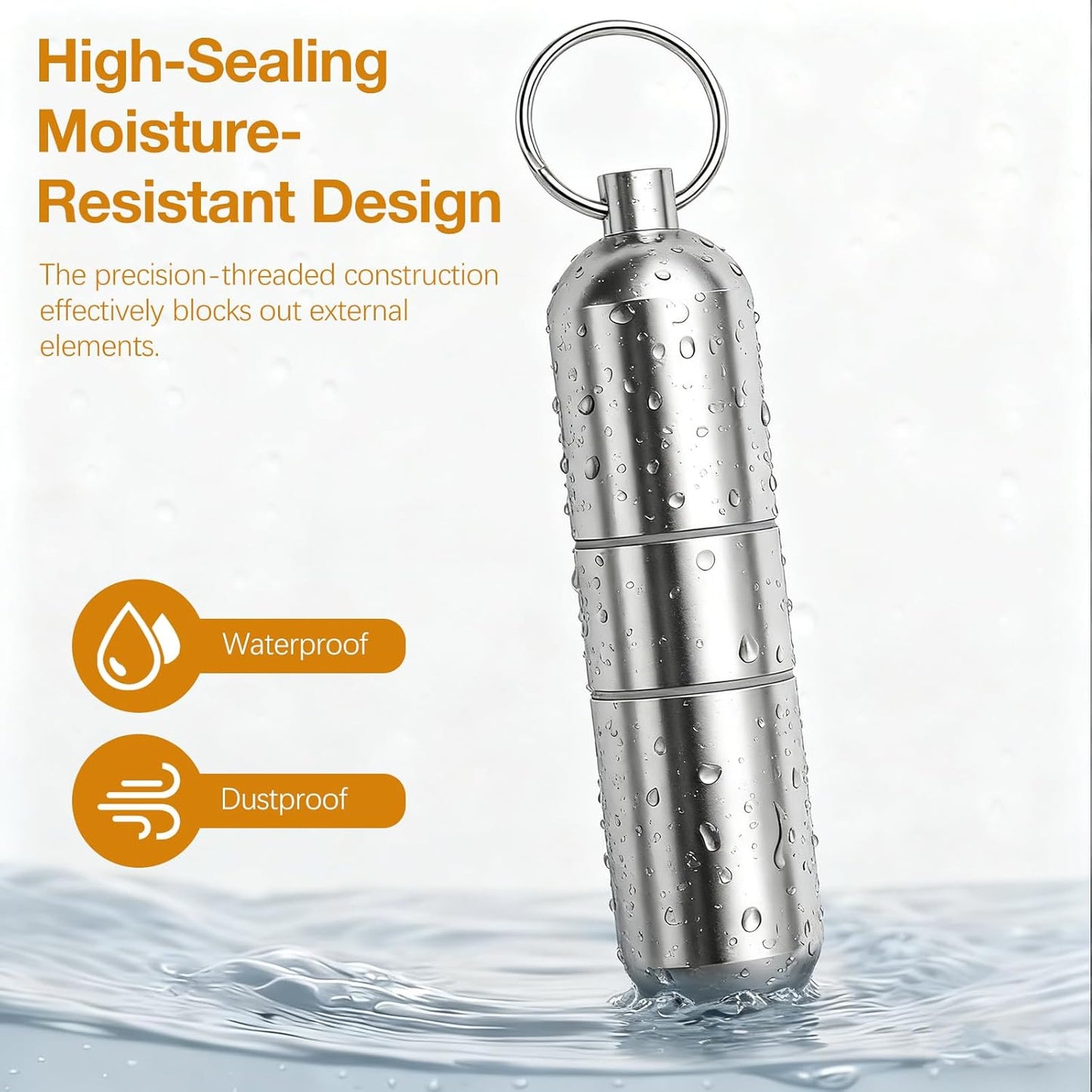 Tubo almacenamiento aluminio contenedor viaje hisopos algodón