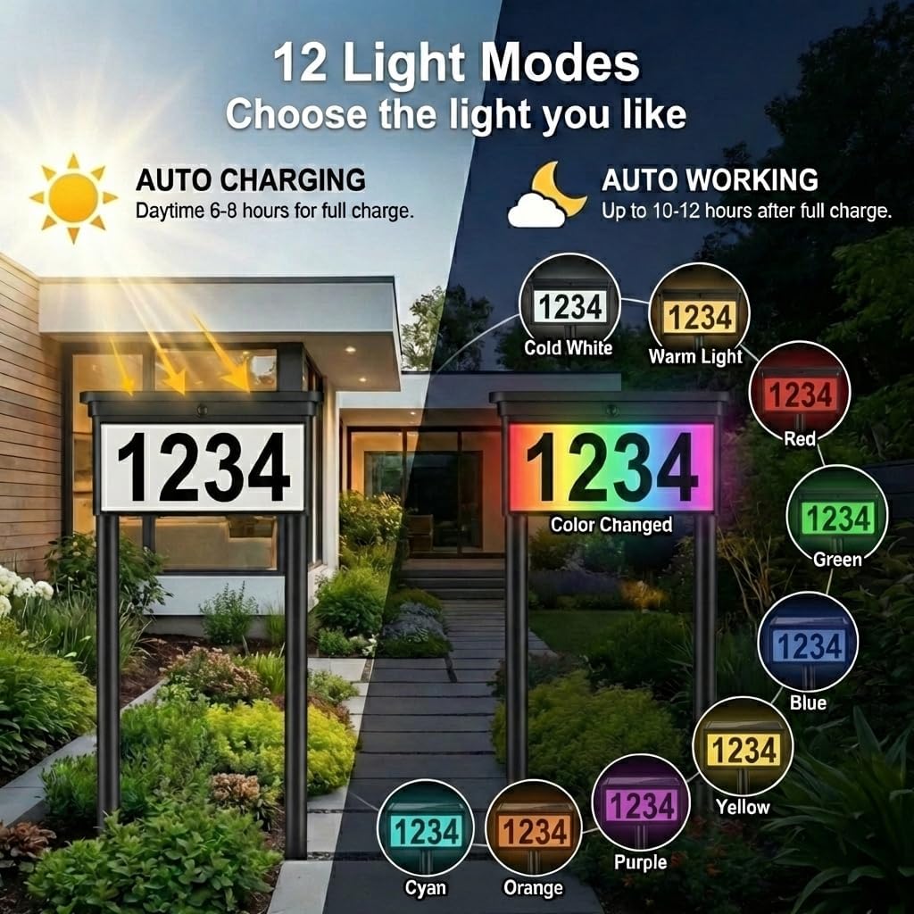 2 Letreros Solares Doble Cara 29pulg 12 Modos Color Placa LED