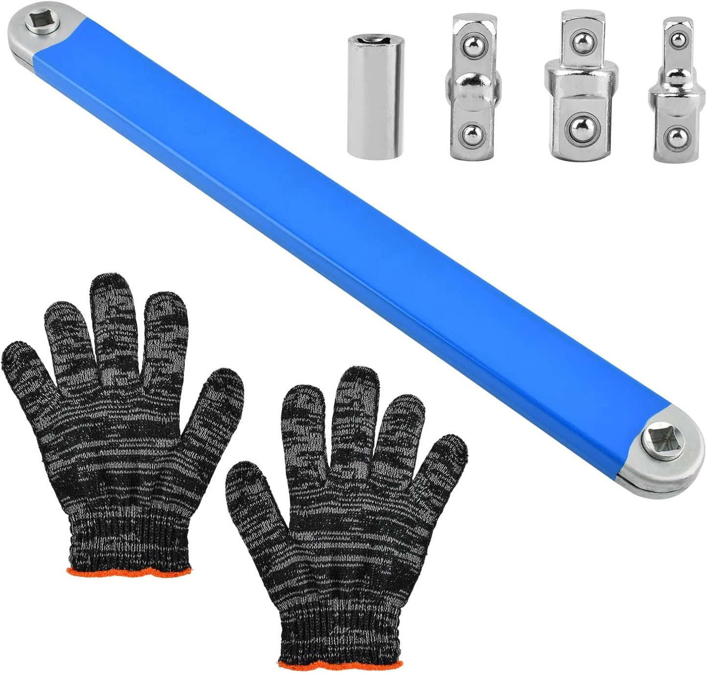 Llave extensión 15pulg giratoria adaptadores 1/2-3/8-1/4