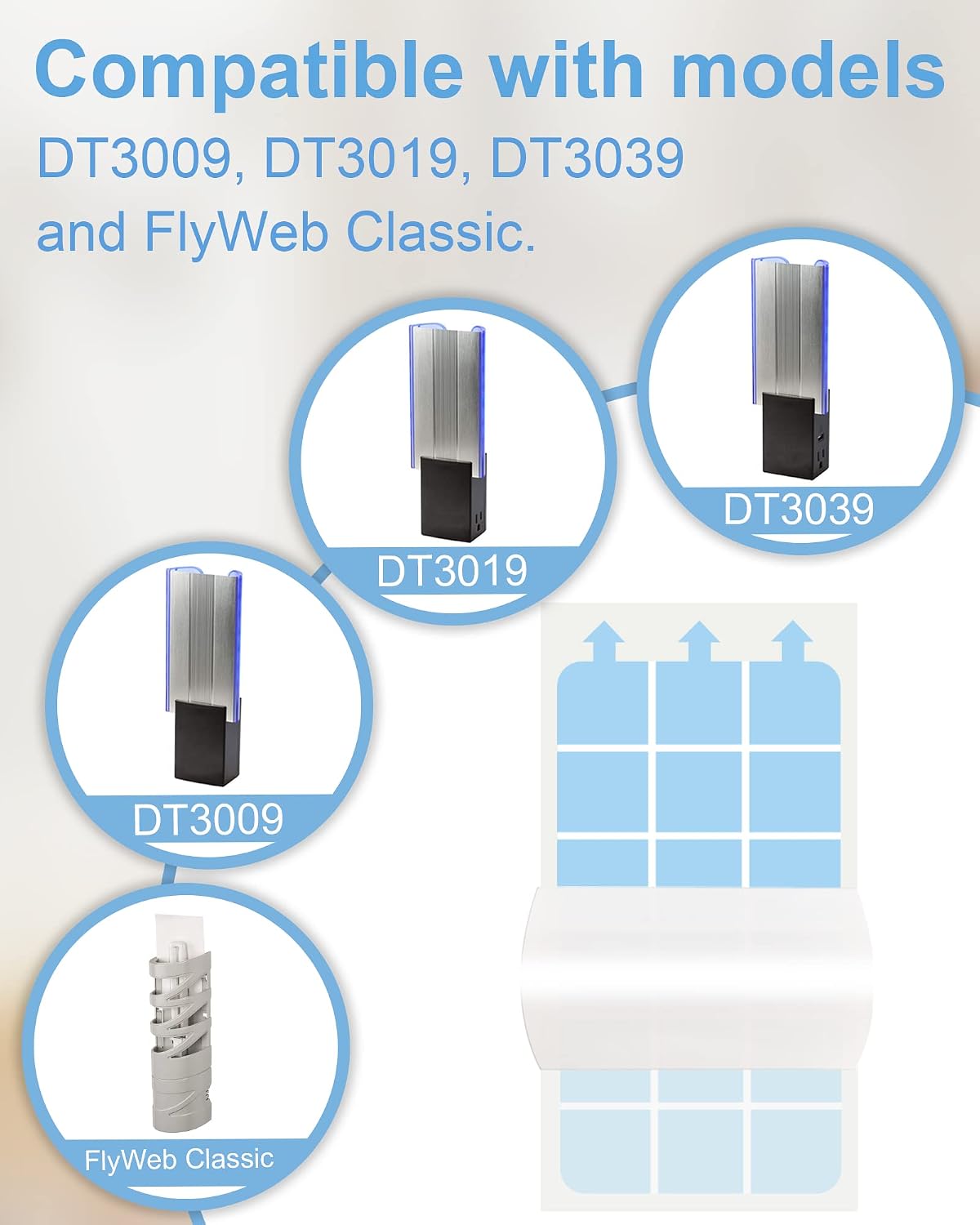 40 Pzas repuesto tarjetas Dynatrap DT3009