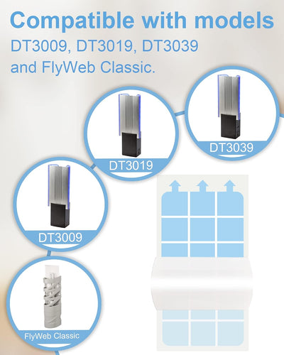 40 Pzas repuesto tarjetas Dynatrap DT3009