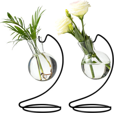 Soporte vidrio para plantas terrario oficina hogar