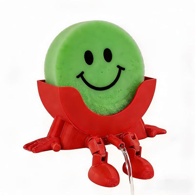 Soporte para esponja de fregadero impreso en 3D divertido rojo