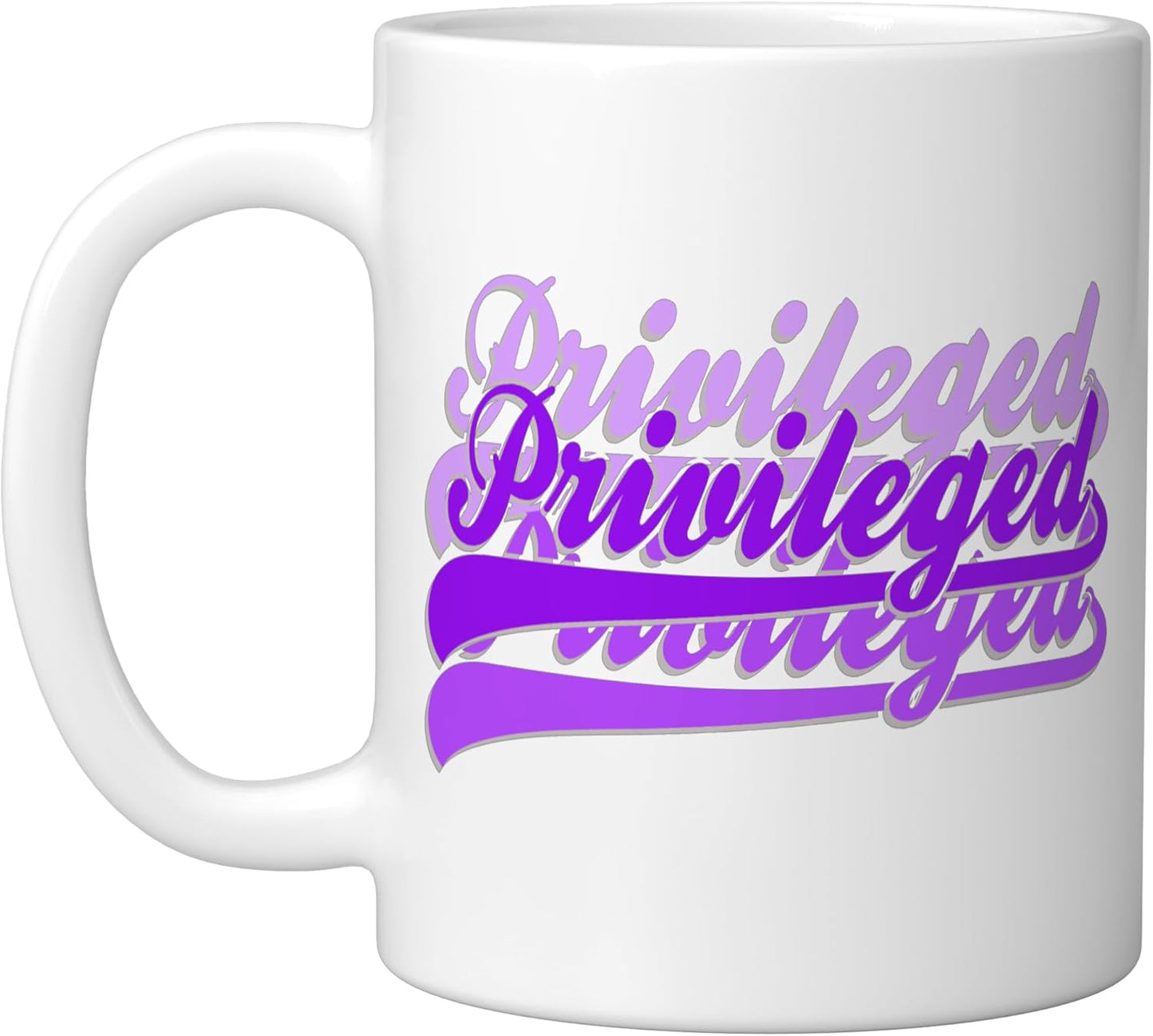 Taza Cerámica con Dibujo Púrpura