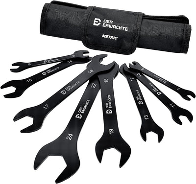 Juego 8 Pzas Llaves Superfinas Métricas 0.236-0.945pulg Negro