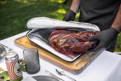 Manta barbacoa bolsa aislada 23pulg resistente boca ancha