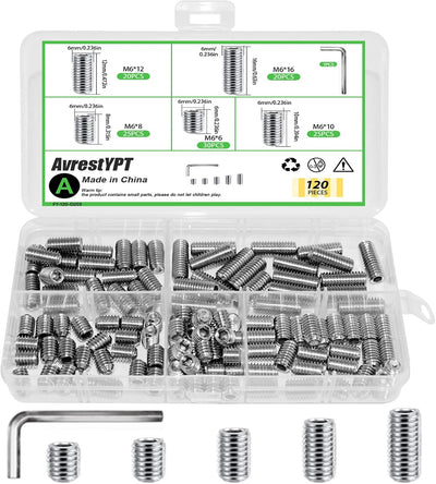 Set 100 llaves allen métricas y SAE surtidas tamaños M6