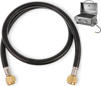 Conjunto conector manguera propano 3/8 pulg 3 pies para parrilla
