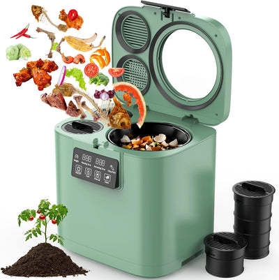 Compostador eléctrico 4L cocina con ventana inodoro bajo ruido