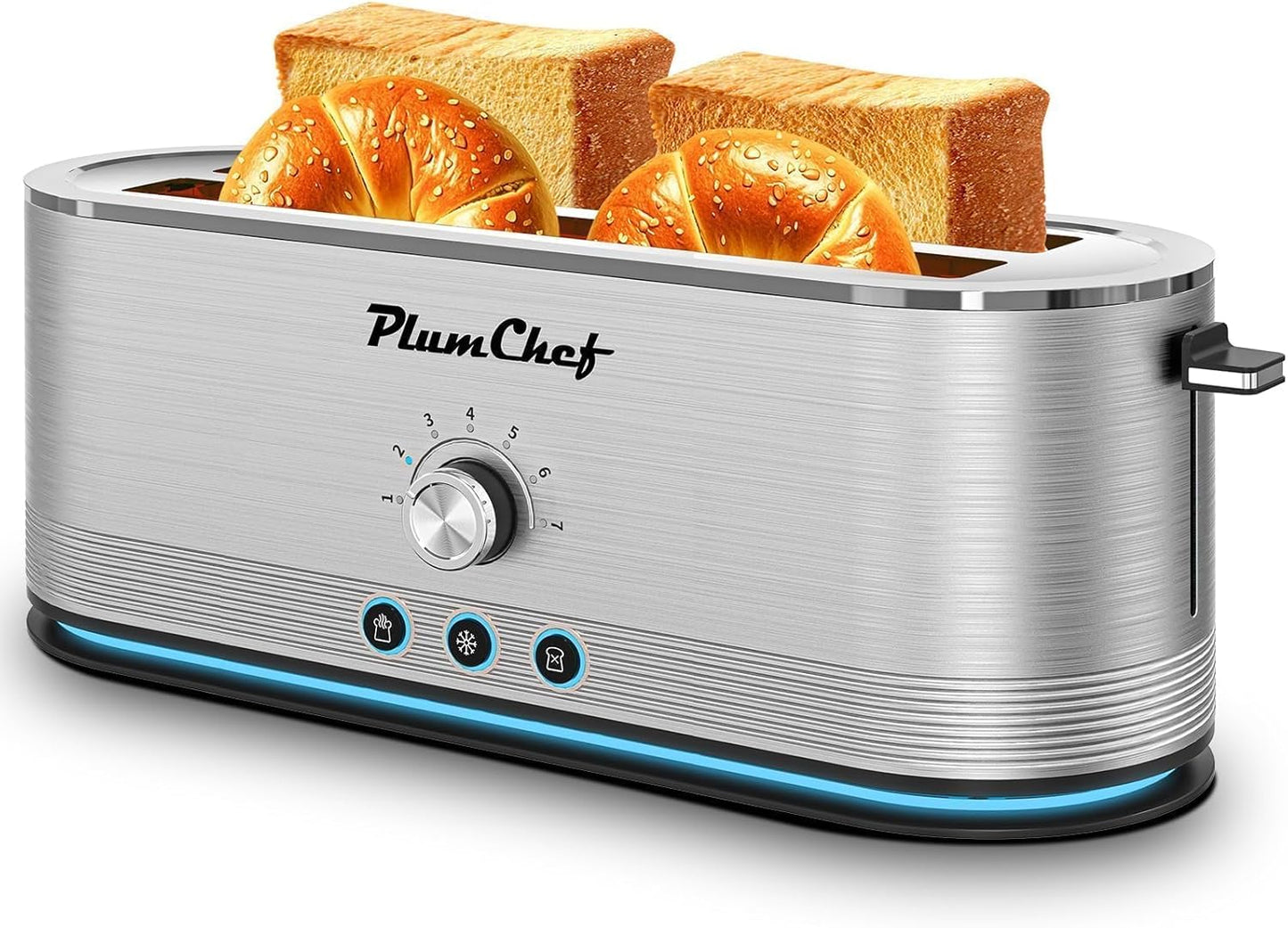 Panini de 4 rebanadas acero inox con bandeja antihuella