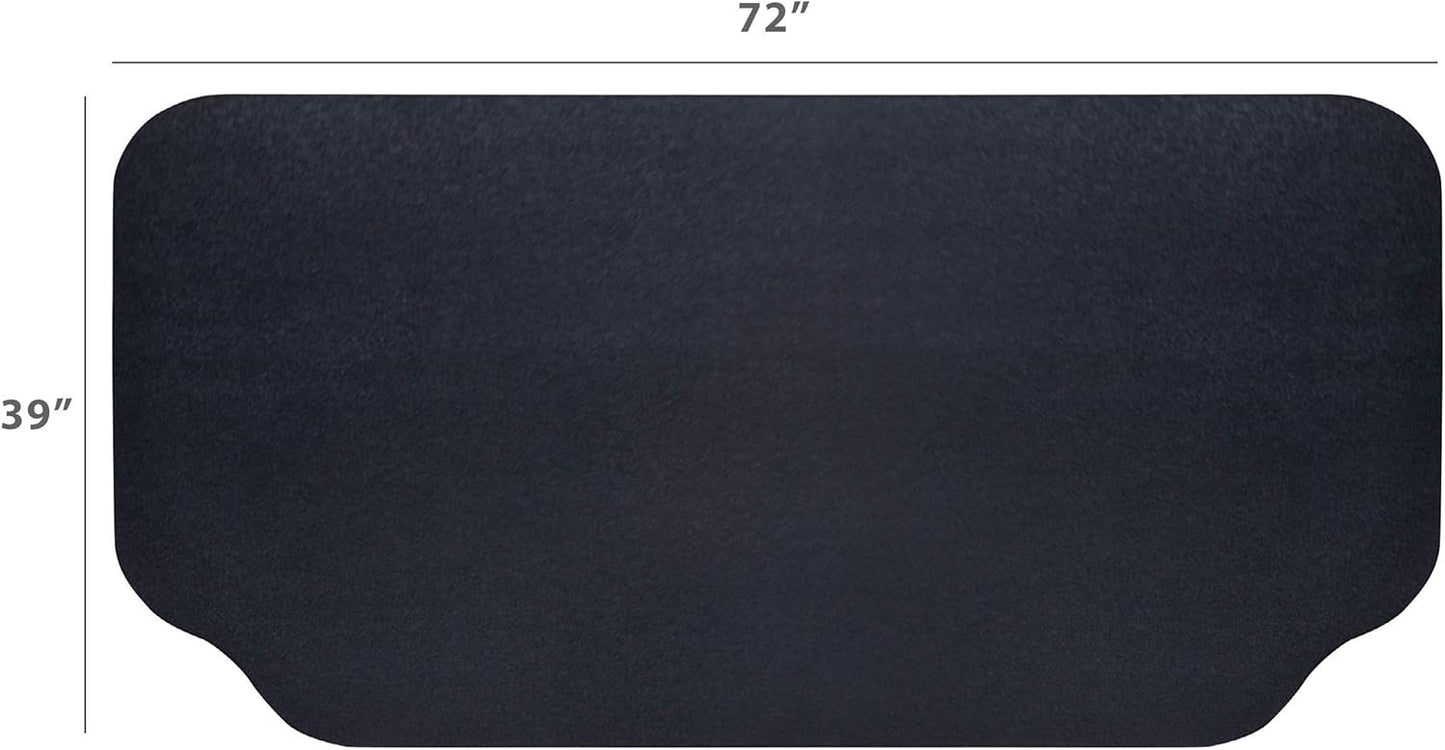 Alfombrilla protectora terraza patio 39x72pulg color negro