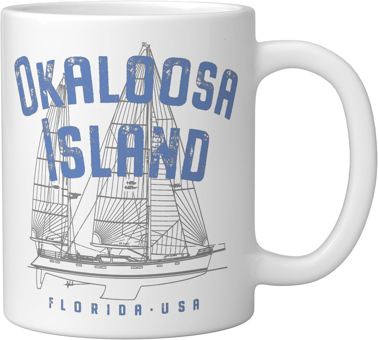 Taza Cerámica Diseño Náutico Florida Isla Blanca