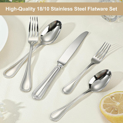 Set cubiertos acero inox 18/10 para 4 personas