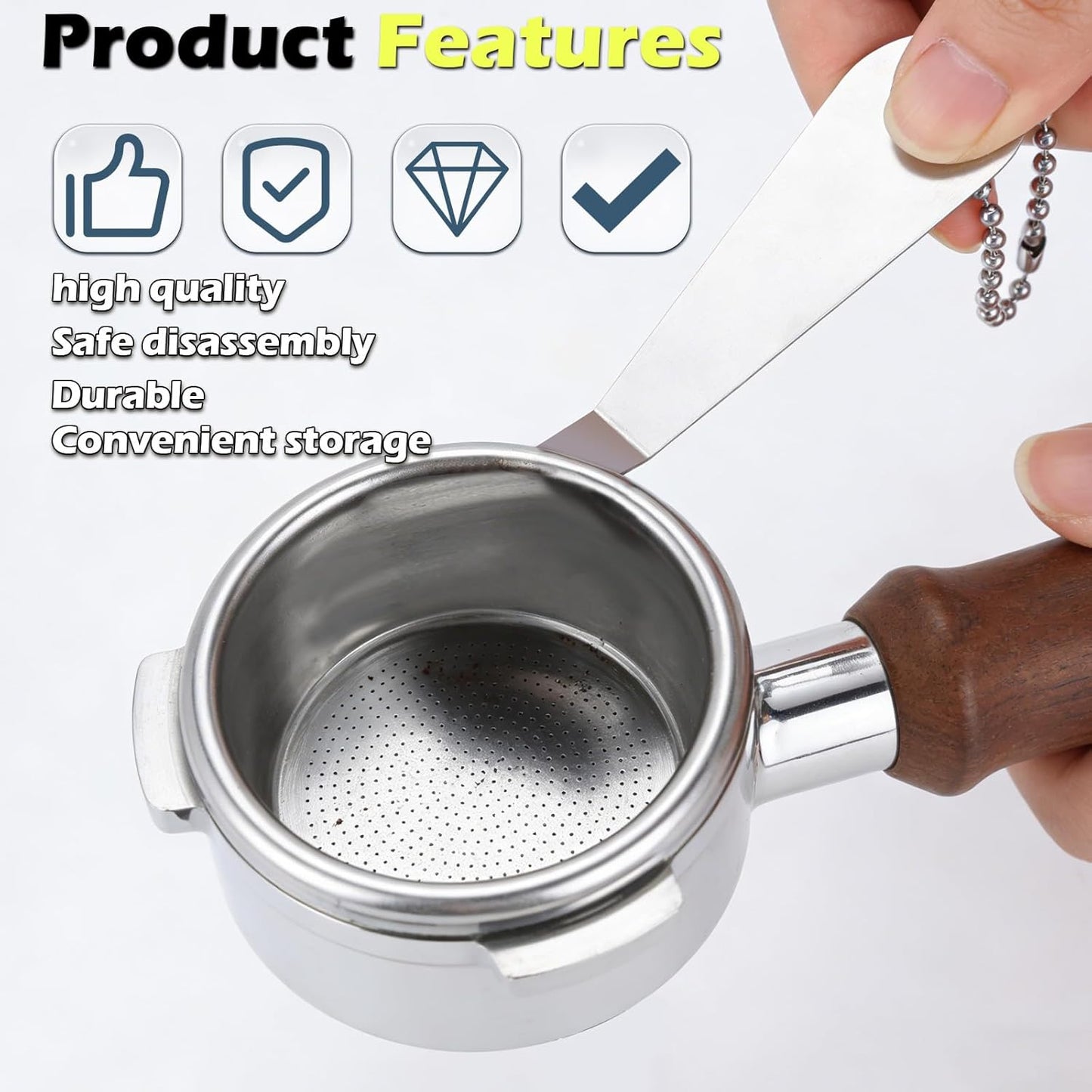 Removedor cesta filtro 2 imanes acero inox