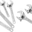 Juego 4 Pzas Llaves Ajustables Acero CR-V 6-12pulg