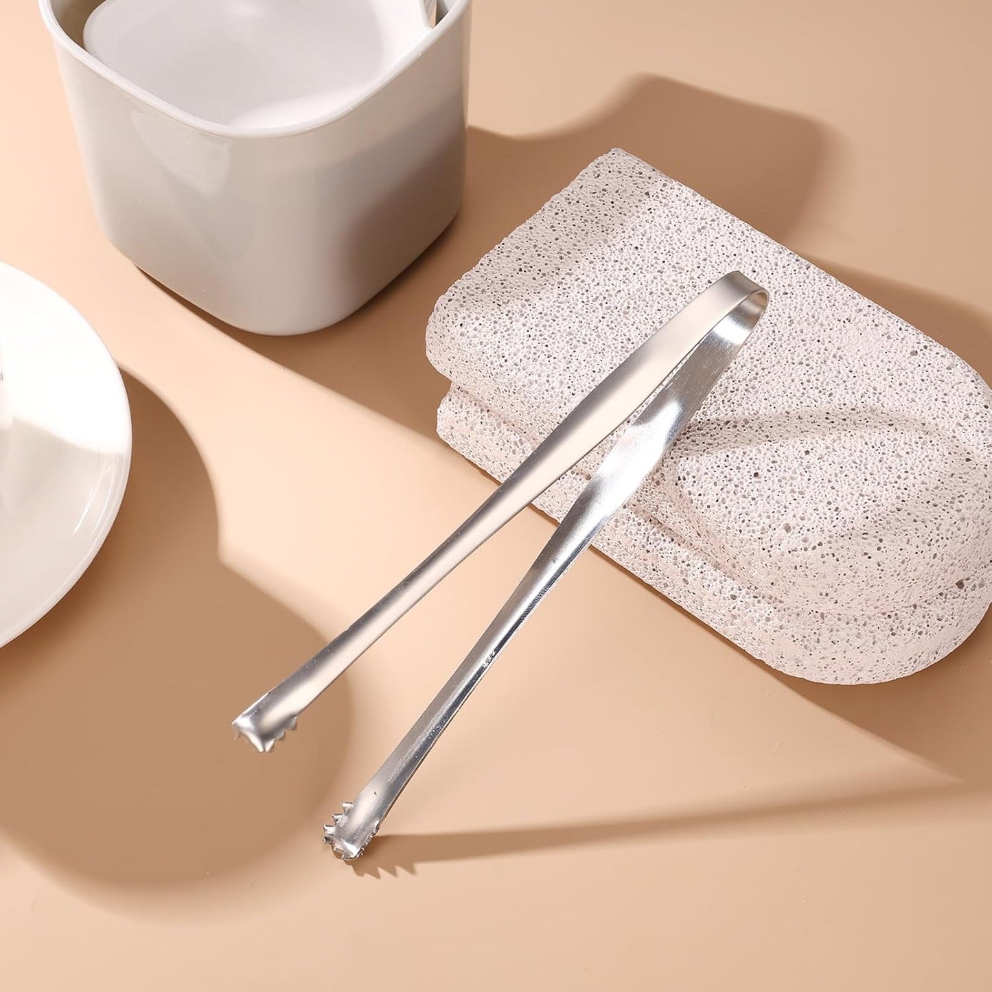 3 herramientas acero inox para eliminar huevos chalaza plateado