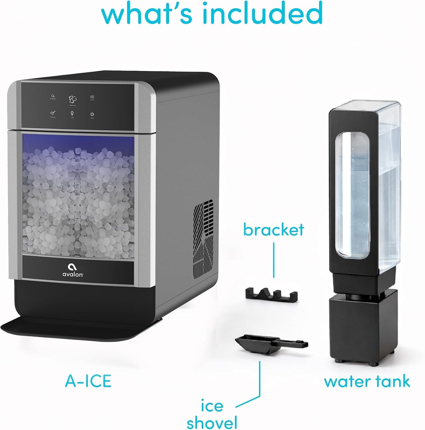 Fabrica hielo masticable 38lb/día tanque 1gal
