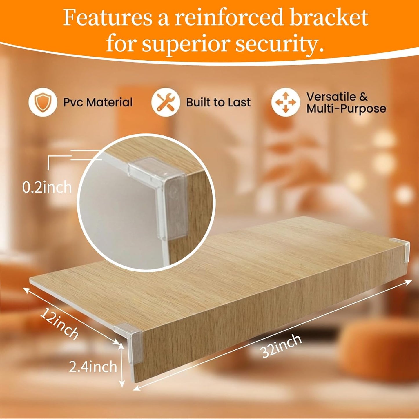 5 fundas estante alambre PVC con aspecto madera resistente