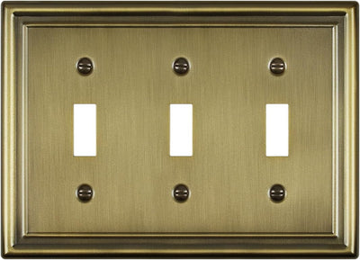 Placas decorativas pared metal latón antiguo 3 palancas