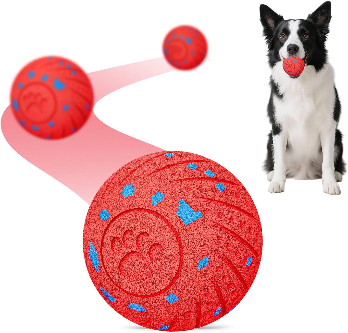 Juguete perros masticadores E-TPU sensor movimiento 3 modos rojo