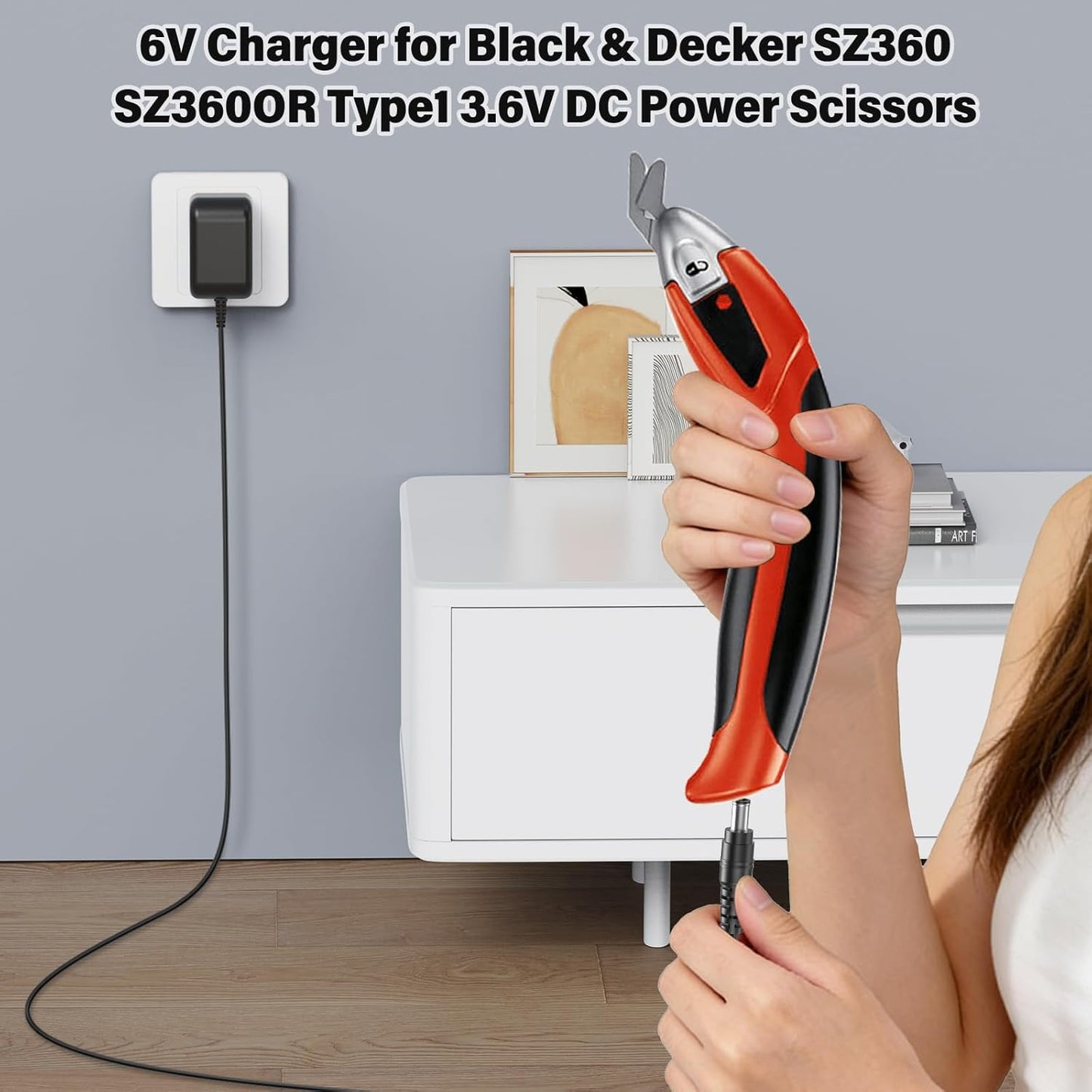 Cargador UL comp para tijeras Black & Decker SZ360 3.6V