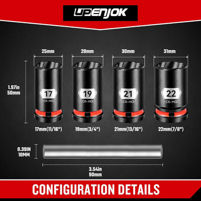 Set 5 Pzas Extractor Tuercas 1/2pulg Piloto