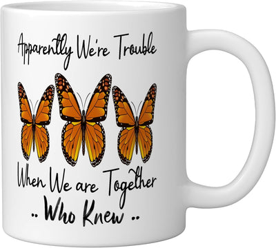 Taza de cerámica blanca Apparentemente Somos Problema Juntos