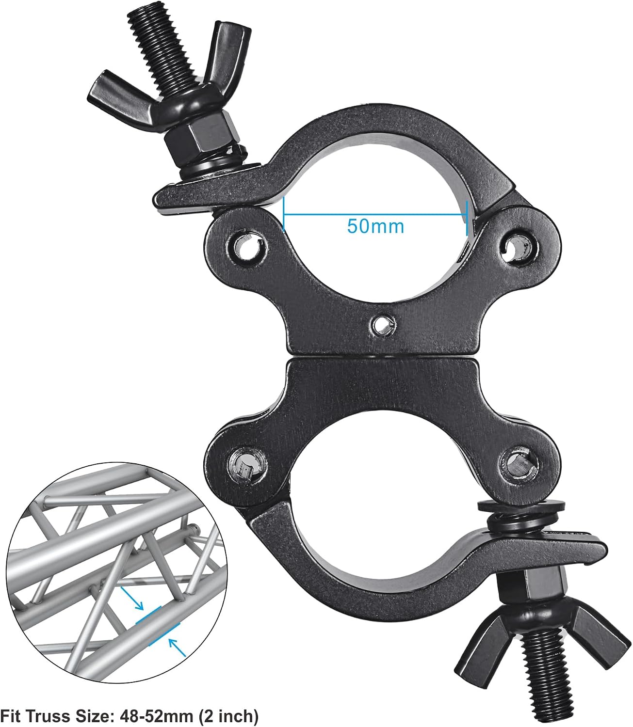 Abrazaderas truss doble giro 2 pulgadas paquete 2