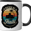 Taza cerámica vintage Haiti Sunset negra/blanca