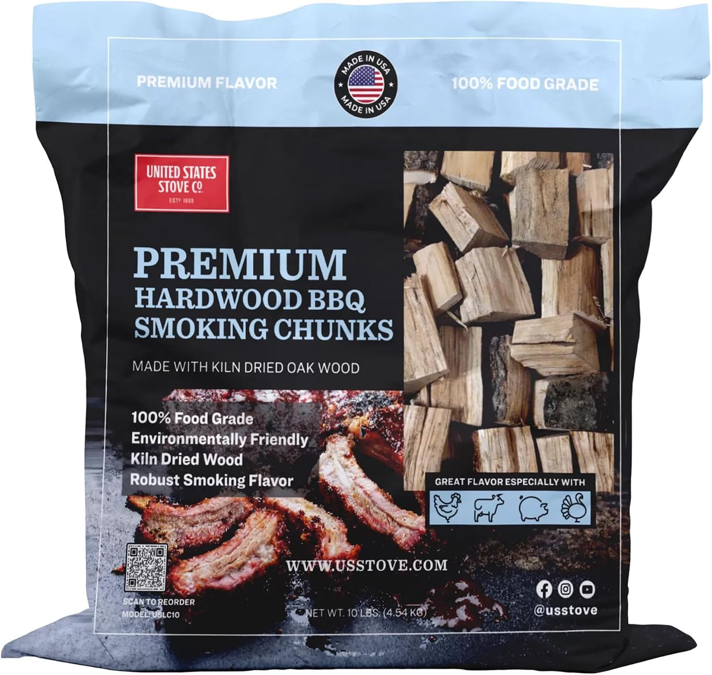 Trozos premium para fumar 10lb