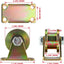 Ruedas polea ranura H 2pulg rigidez 660lb set 2