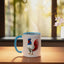 Taza Cerámica Francia Azul/Blanco