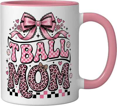 Taza cerámica estampado leopardo y cuadros para mamá de Tball