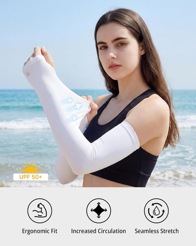Mangas enfriamiento protección solar deporte