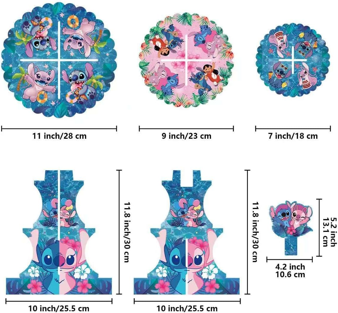 Soporte de tres niveles para fiestas temáticas y decoraciones de cumpleaños