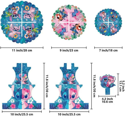 Soporte de tres niveles para fiestas temáticas y decoraciones de cumpleaños