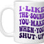 Taza cerámica para introvertido blanco I Like The Sound You Make When You Shut Up