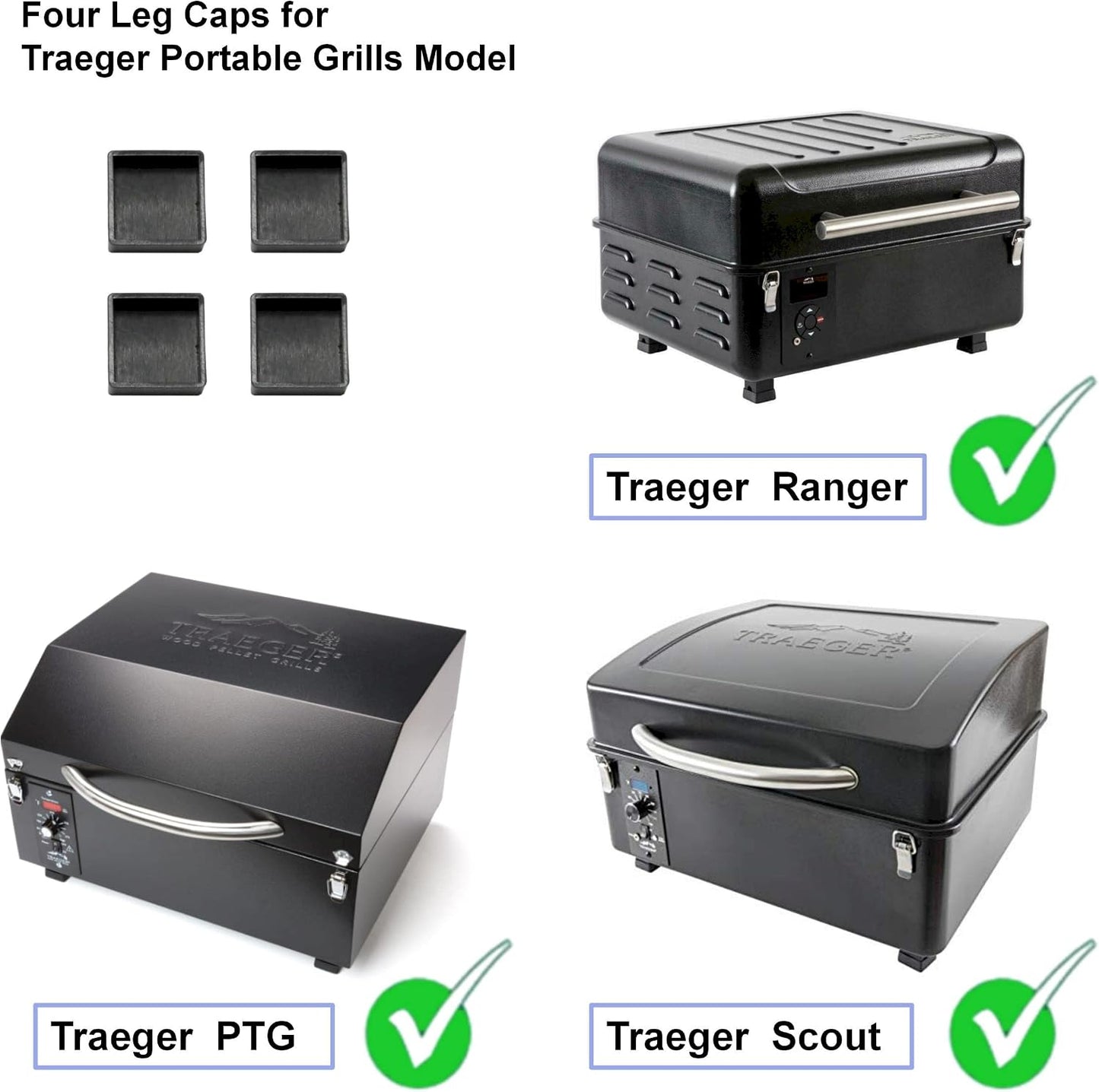 Repuesto tapas pierna parrilla pellets Traeger PTG Ranger Scout