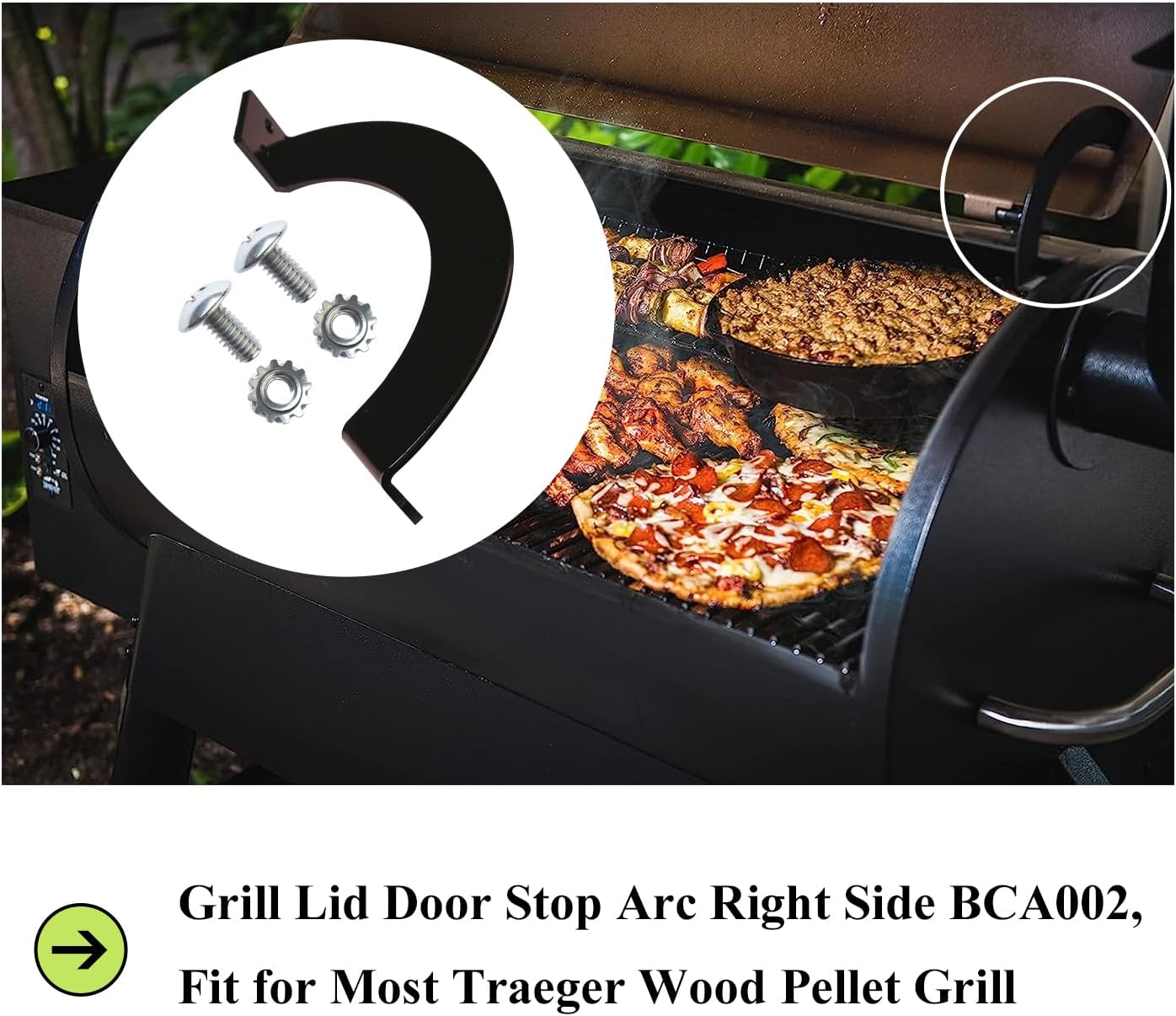Tope puerta parrilla Traeger lado derecho Pro Series 22